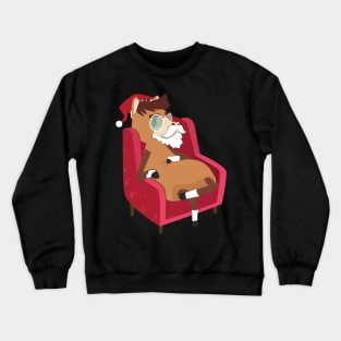 Santa Claus Horse Crewneck Sweatshirt